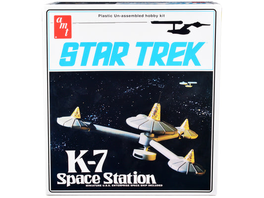 Skill 2 Model Kit K-7 Space Station "Star Trek" (1966-1969) TV Series 1/7600 Scale Model by AMT-DiecastModeler.com
