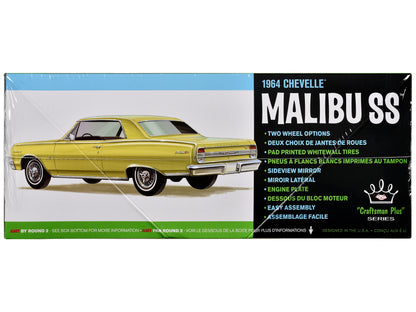 Skill 2 Model Kit 1964 Chevrolet Chevelle Malibu SS "Craftsman Plus" Series 1/25 Scale Model by AMT-DiecastModeler.com