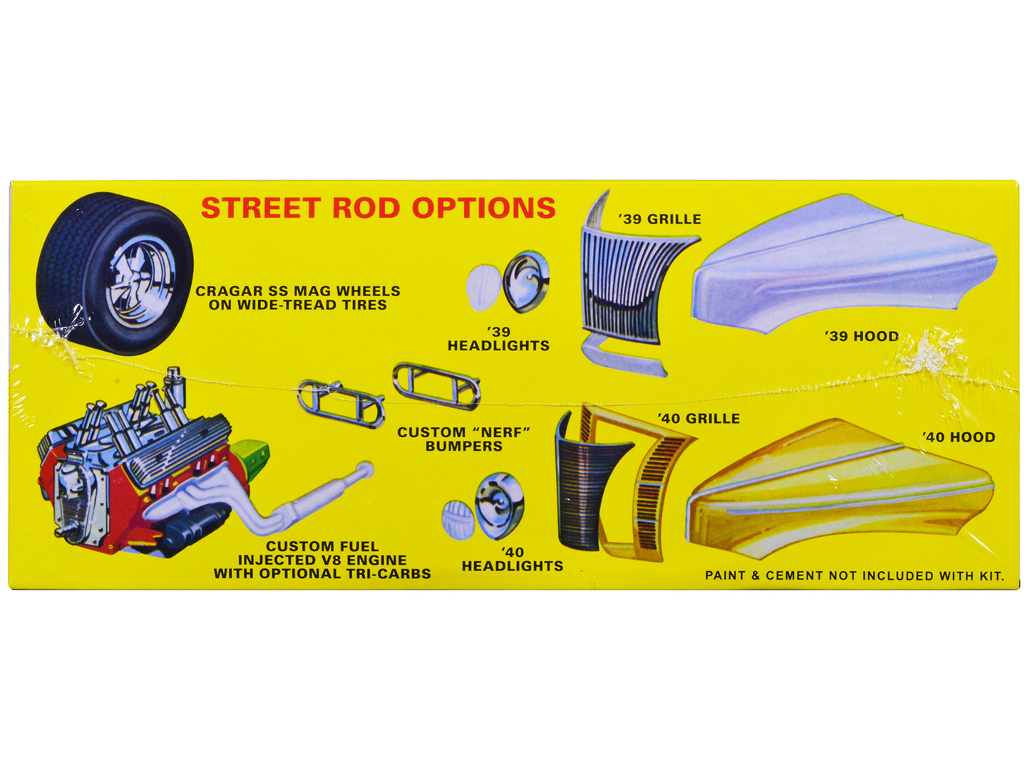 Skill 2 Model Kit 1939 Ford Tudor Sedan "Street Rod" Series 1/25 Scale Model by AMT-DiecastModeler.com