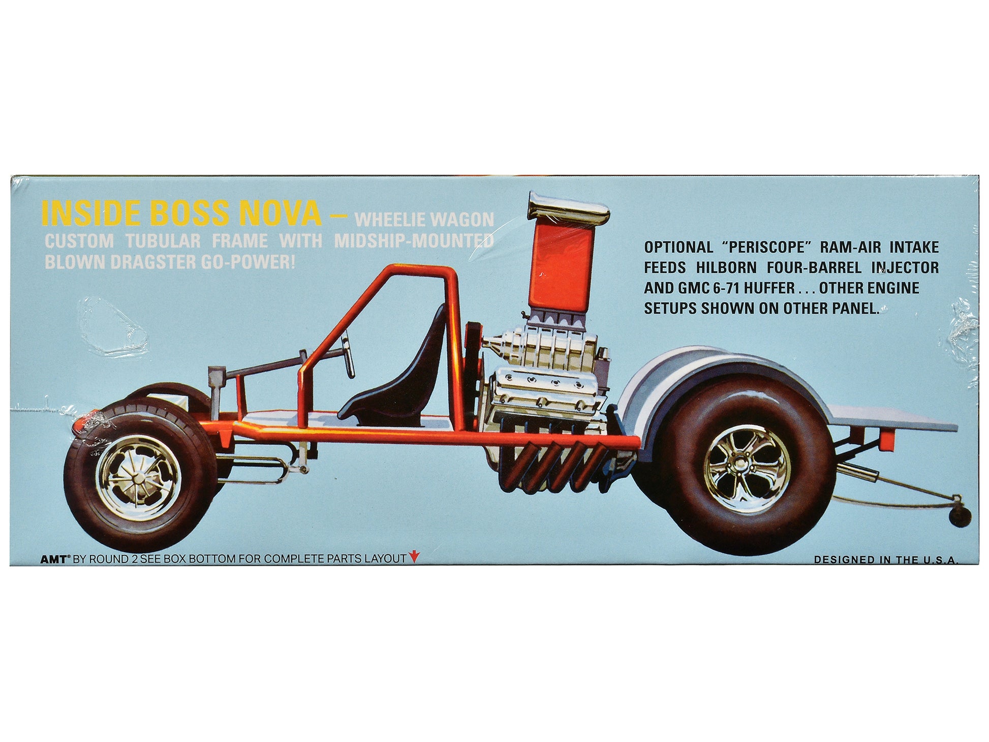 Skill 2 Model Kit Boss Nova Funny Car 1/25 Scale Model by AMT-DiecastModeler.com