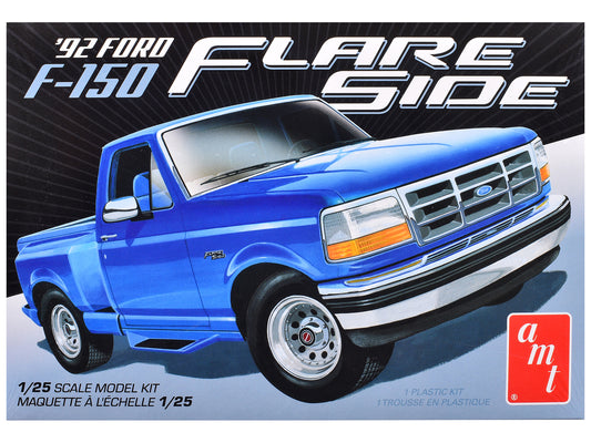 Skill 2 Model Kit 1992 Ford F-150 Flare Side Pickup Truck 1/25 Scale Model by AMT-DiecastModeler.com