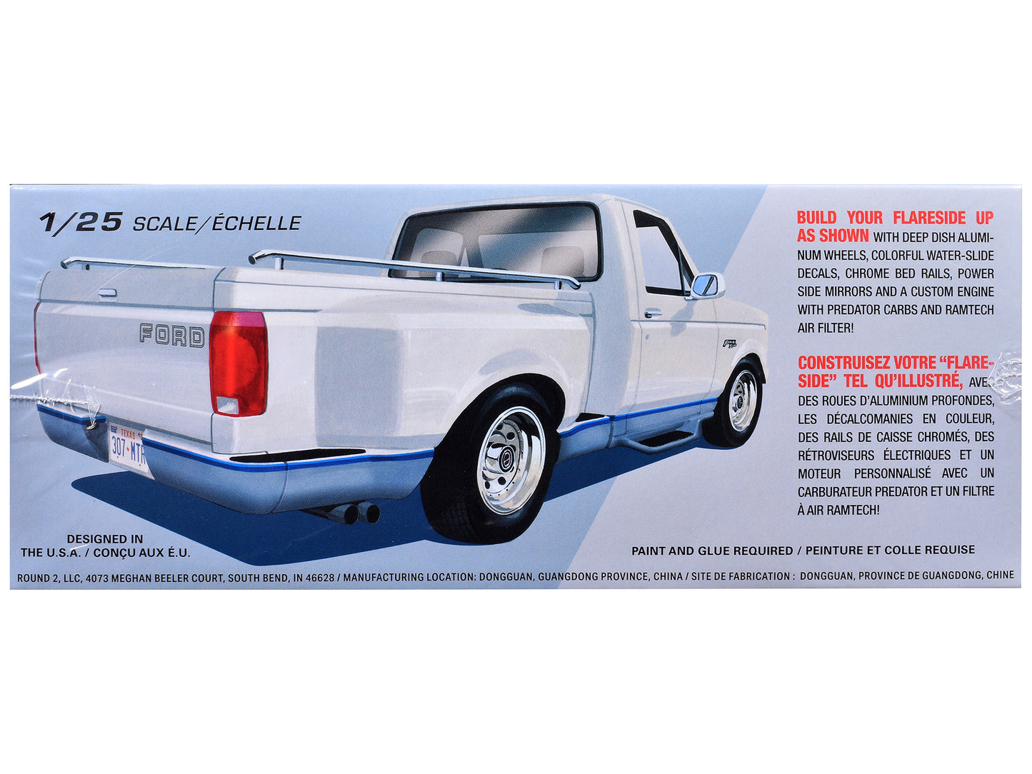 Skill 2 Model Kit 1992 Ford F-150 Flare Side Pickup Truck 1/25 Scale Model by AMT-DiecastModeler.com