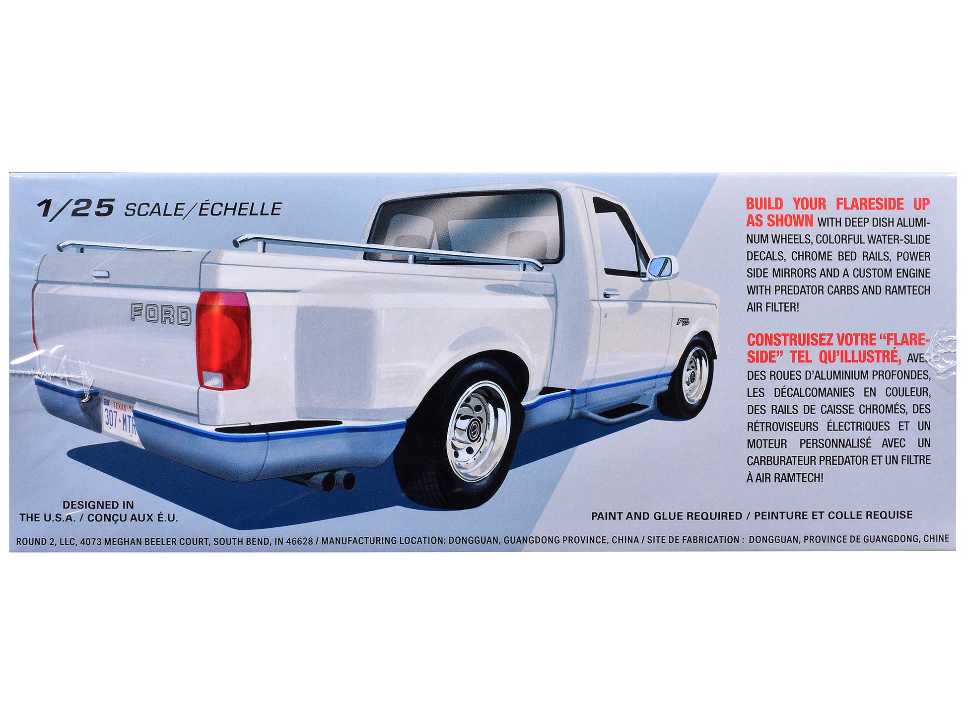 Skill 2 Model Kit 1992 Ford F-150 Flare Side Pickup Truck 1/25 Scale Model by AMT-DiecastModeler.com