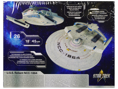 Skill 2 Model Kit U.S.S. Reliant NCC-1864 Space Craft "Star Trek II: The Wrath of Khan" (1982) Movie 1/537 Scale Model by AMT-DiecastModeler.com