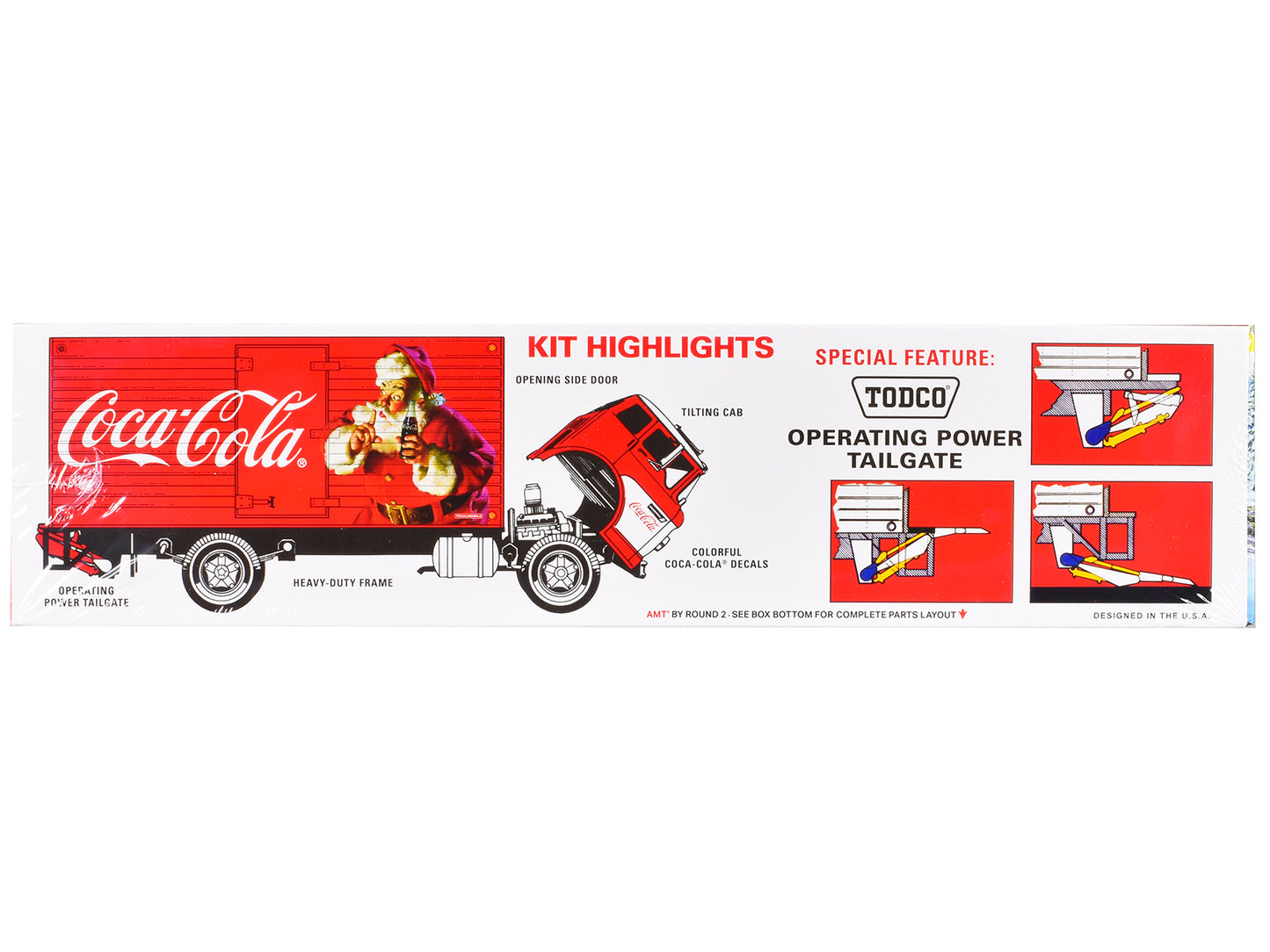 Skill 3 Model Kit Ford C-600 City Delivery Truck "Holiday Hauler - Coca-Cola" 1/25 Scale Model by AMT
