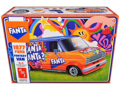 Skill 2 Model Kit 1977 Ford Custom Van "Fanta" 1/25 Scale Model by AMT-DiecastModeler.com