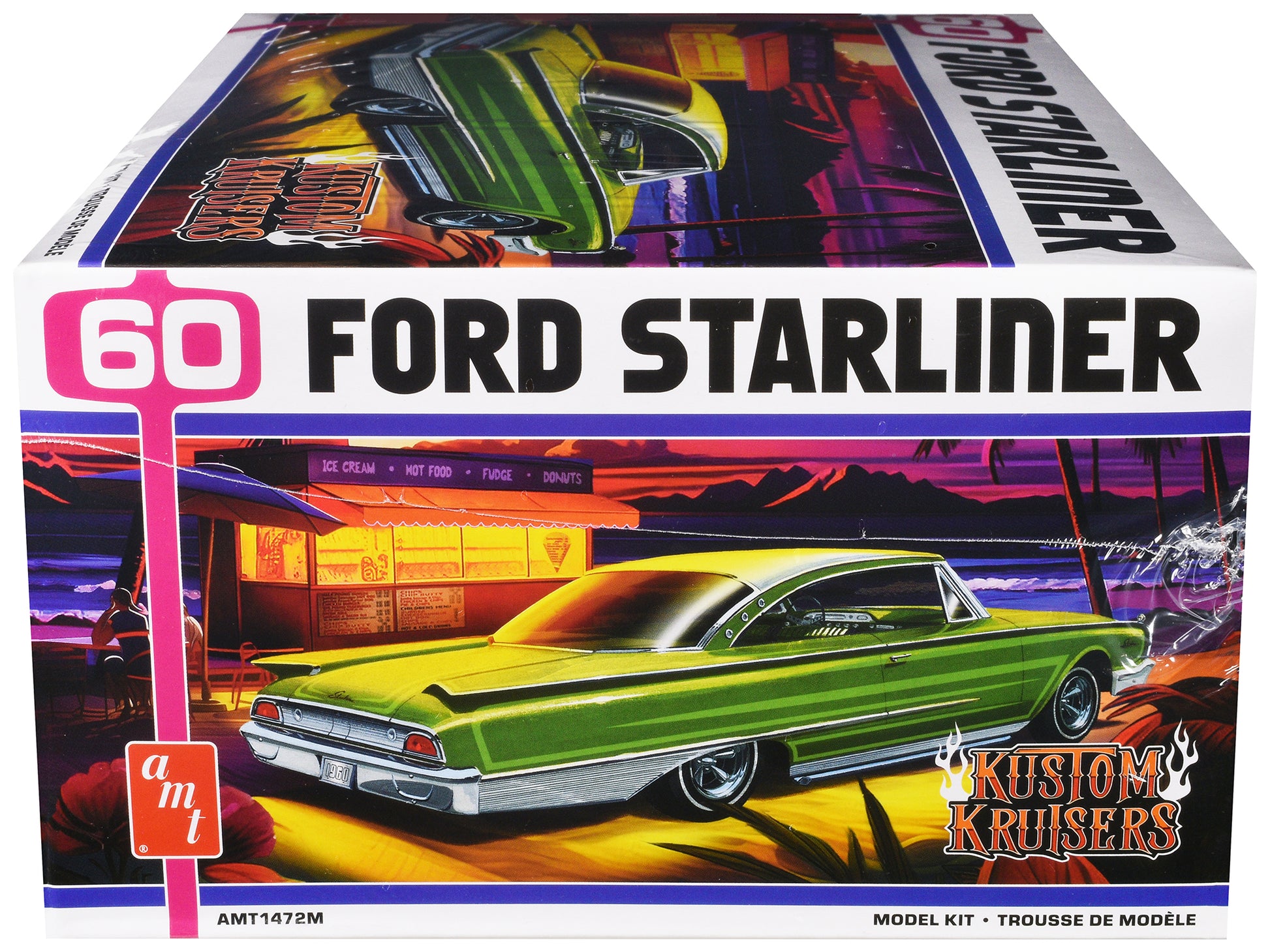 Skill 2 Model Kit 1960 Ford Starliner "Kustom Kruisers" 1/25 Scale Model by AMT-DiecastModeler.com