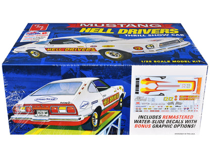 Skill 2 Model Kit 1977 Ford Mustang "Hell Drivers" Thrill Show Car 1/25 Scale Model by AMT