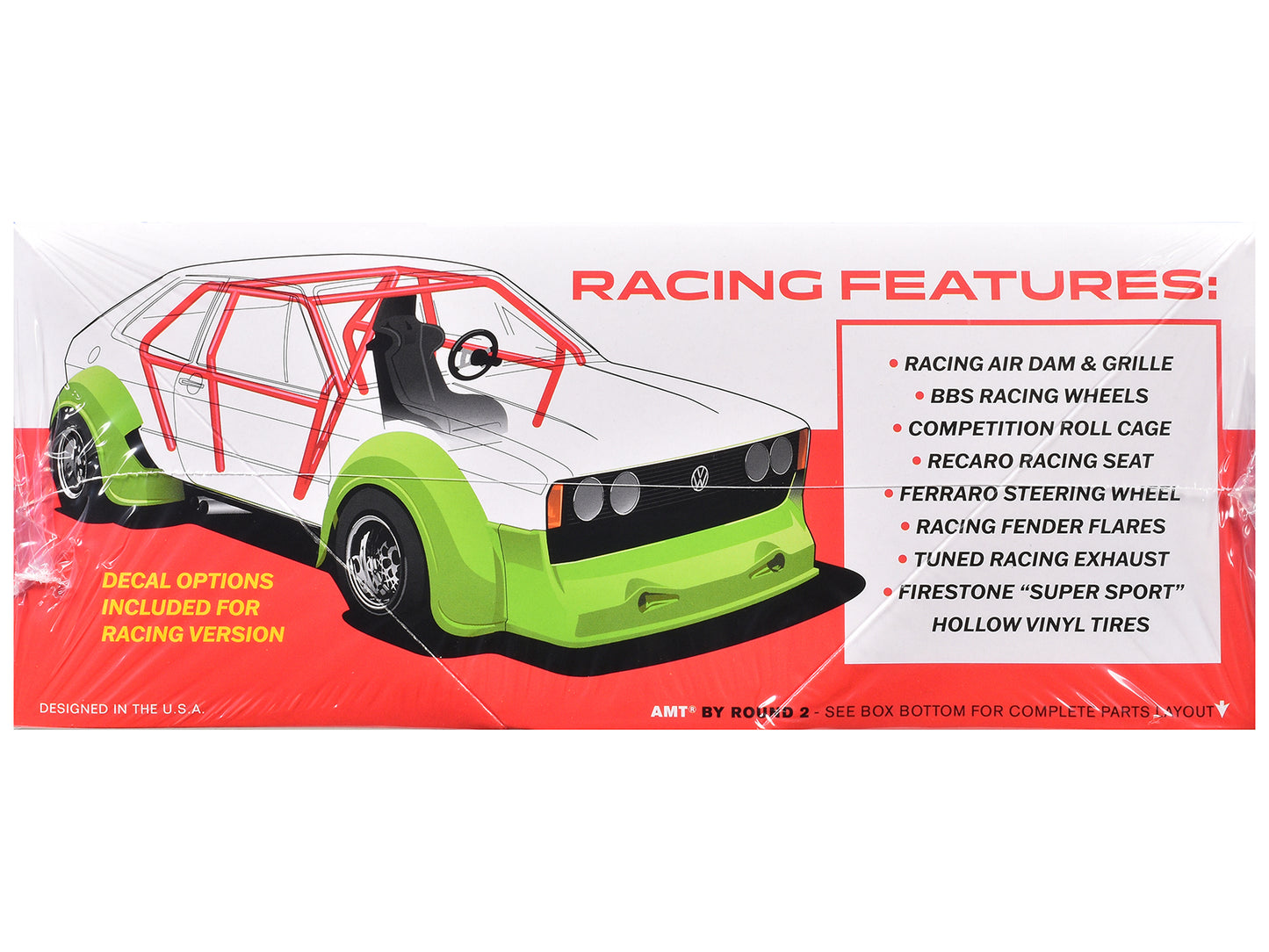 Skill 2 Model Kit Volkswagen Scirocco "T/A Champ" 1/25 Scale Model by AMT-DiecastModeler.com