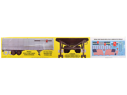 Skill 3 Model Kit Fruehauf FB Beaded Panel Van Trailer 1/25 Scale Model by AMT-DiecastModeler.com