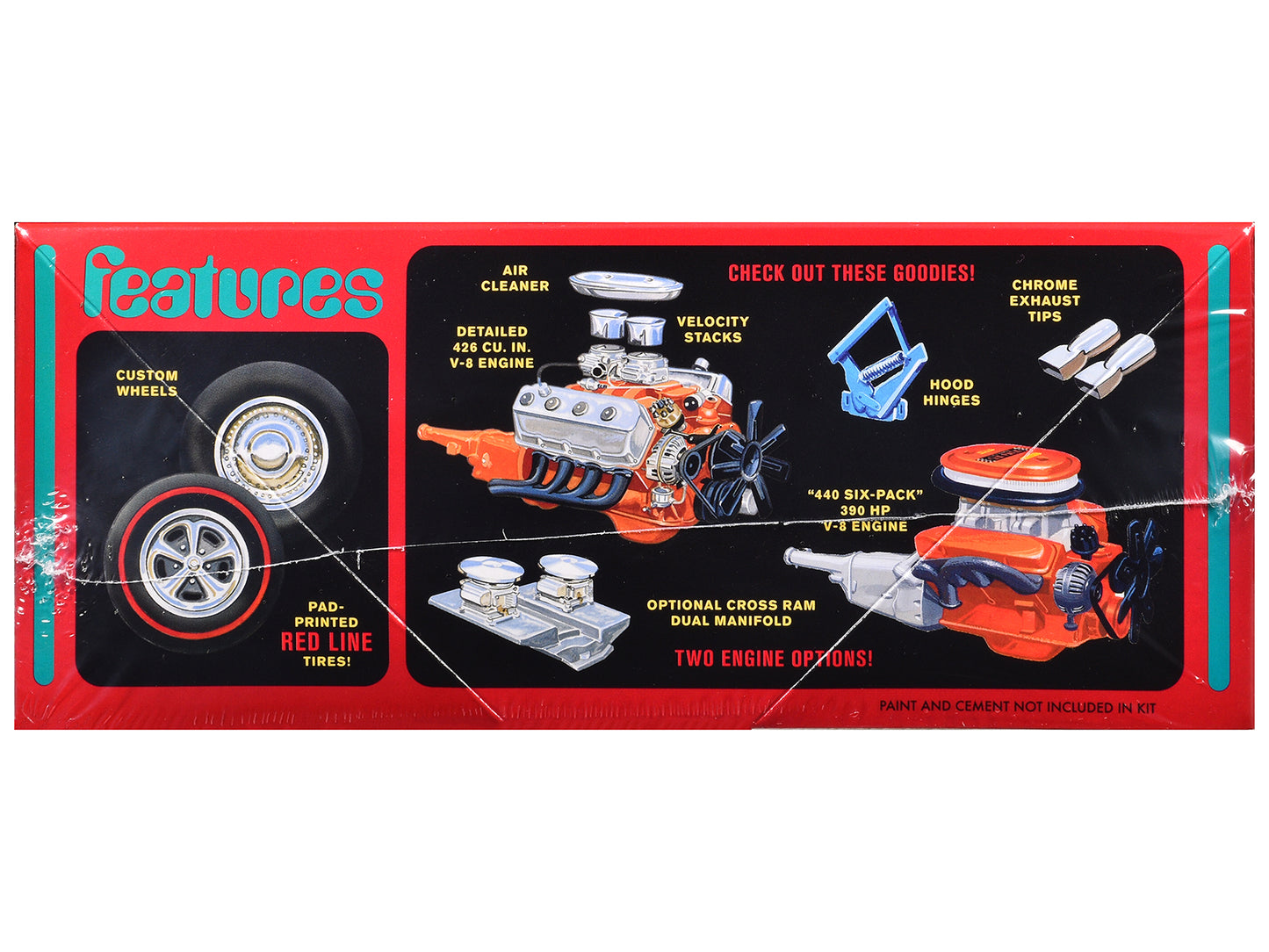 Skill 2 Model Kit 1969 Plymouth GTX Hardtop 1/25 Scale Model by AMT-DiecastModeler.com