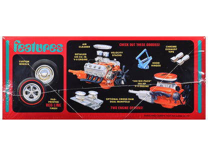 Skill 2 Model Kit 1969 Plymouth GTX Hardtop 1/25 Scale Model by AMT-DiecastModeler.com