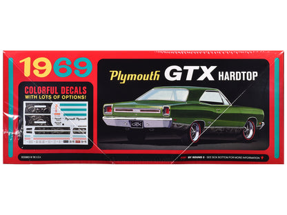 Skill 2 Model Kit 1969 Plymouth GTX Hardtop 1/25 Scale Model by AMT-DiecastModeler.com