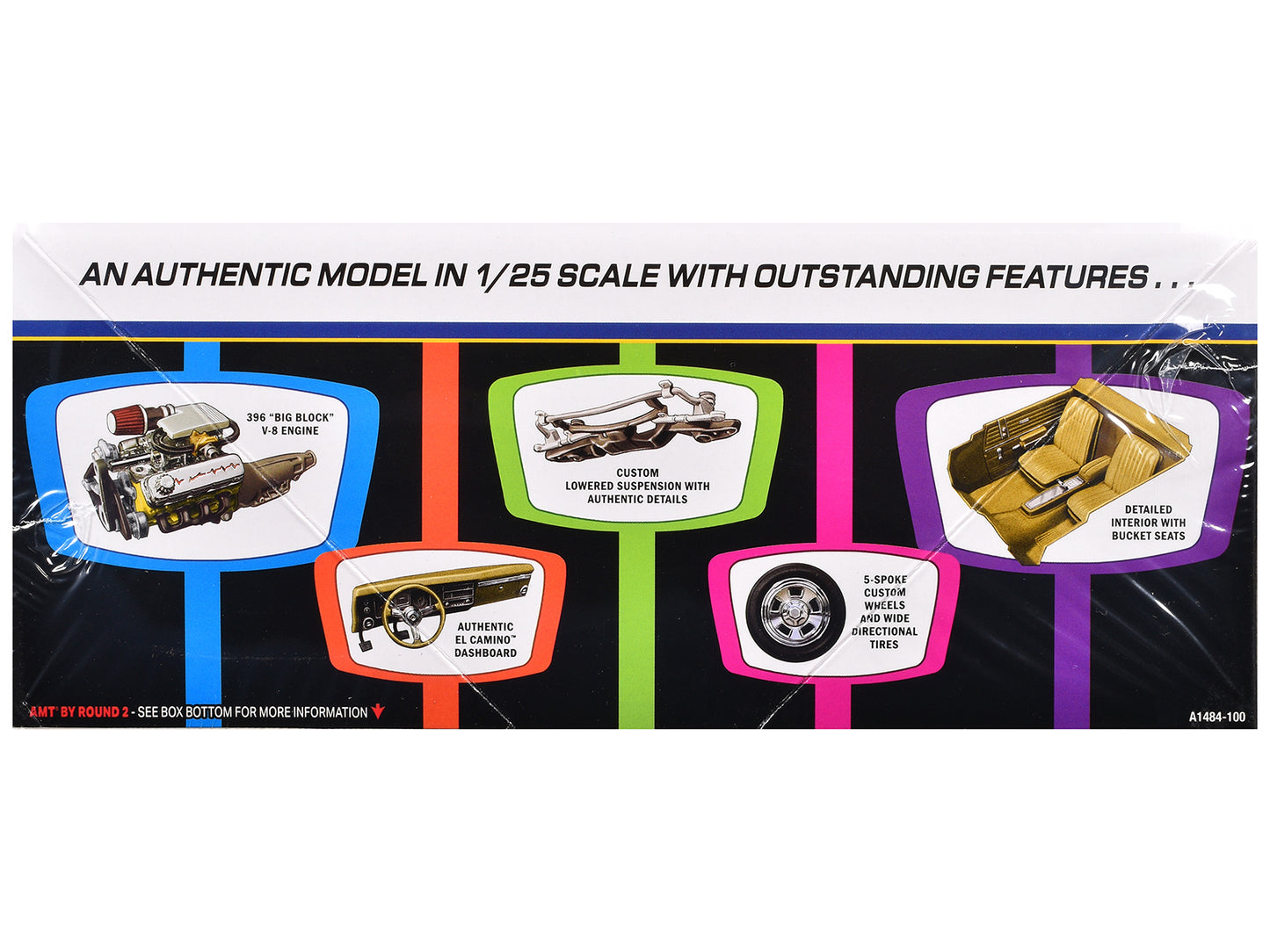 Skill 2 Model Kit 1968 Chevrolet El Camino Street Machine 1/25 Scale Model by AMT-DiecastModeler.com