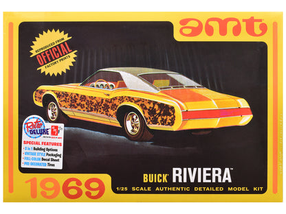 Skill 2 Model Kit 1969 Buick Riviera 1/25 Scale Model by AMT-DiecastModeler.com