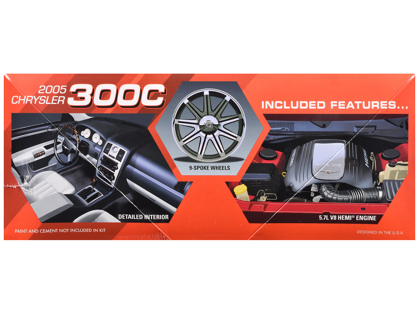 Skill 2 Model Kit 2005 Chrysler 300C 1/25 Scale Model by AMT