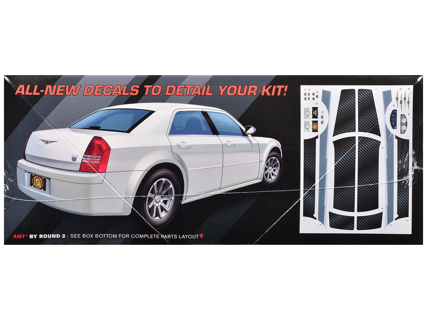 Skill 2 Model Kit 2005 Chrysler 300C 1/25 Scale Model by AMT-DiecastModeler.com