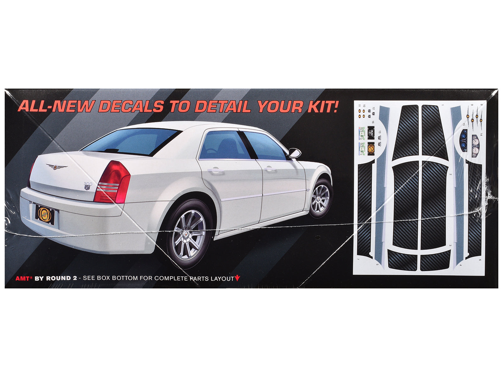 Skill 2 Model Kit 2005 Chrysler 300C 1/25 Scale Model by AMT-DiecastModeler.com