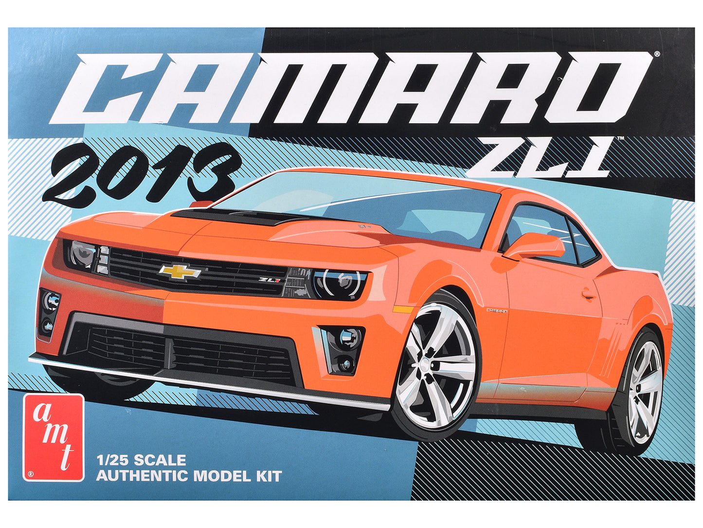 Skill 2 Model Kit 2013 Chevrolet Camaro ZL1 1/25 Scale Model by AMT-DiecastModeler.com