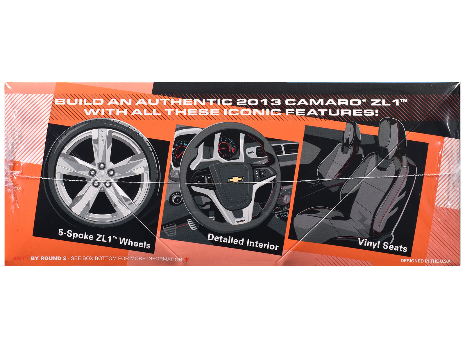 Skill 2 Model Kit 2013 Chevrolet Camaro ZL1 1/25 Scale Model by AMT-DiecastModeler.com
