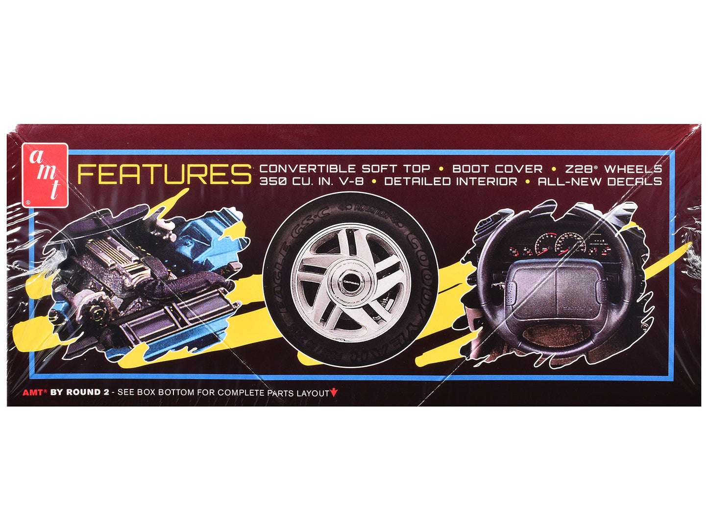Skill 2 Model Kit 1996 Chevrolet Camaro Z28 Convertible 1/25 Scale Model by AMT-DiecastModeler.com
