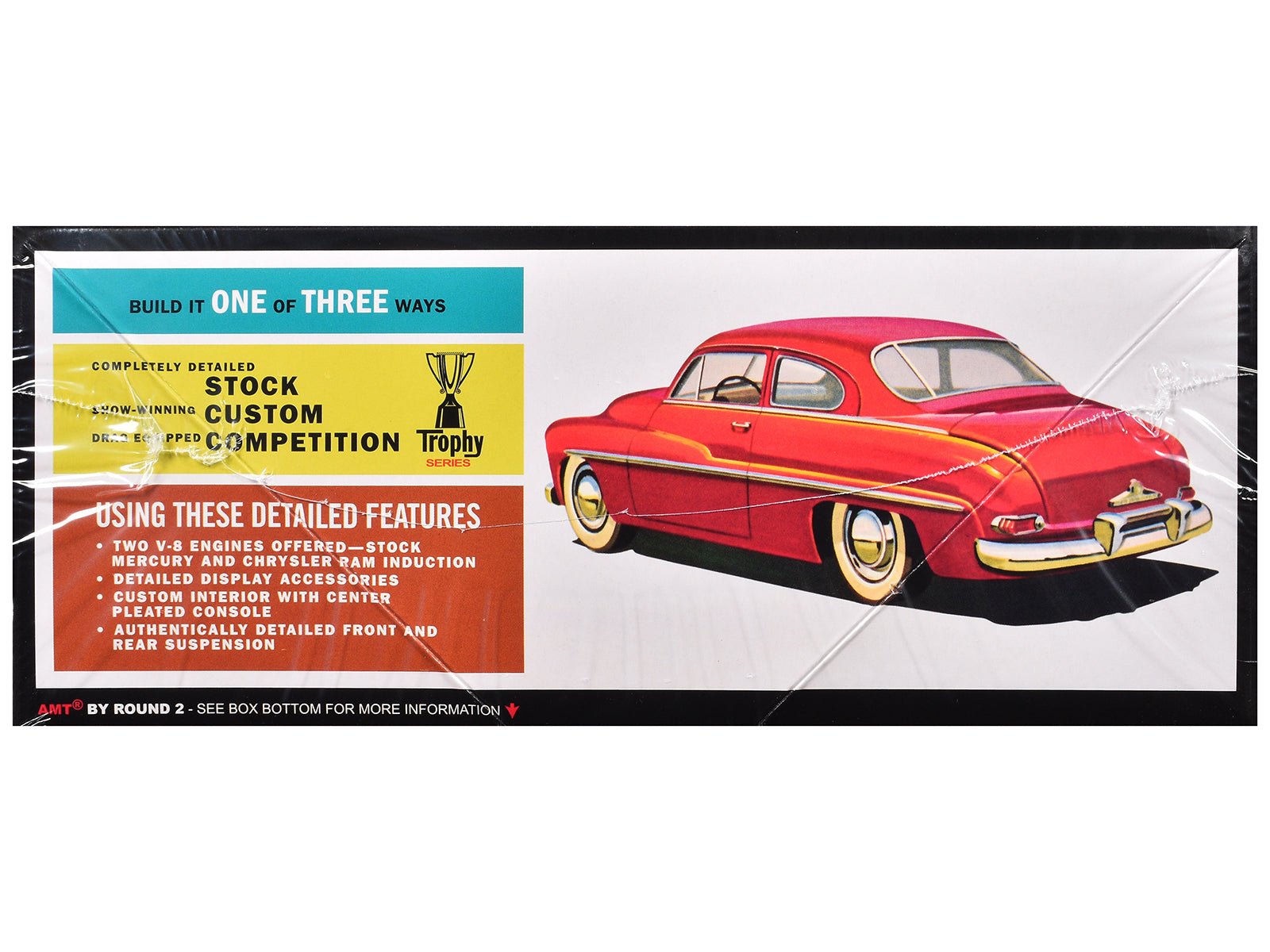 Skill 2 Model Kit 1949 Mercury Club Coupe 1/25 Scale Model by AMT-DiecastModeler.com