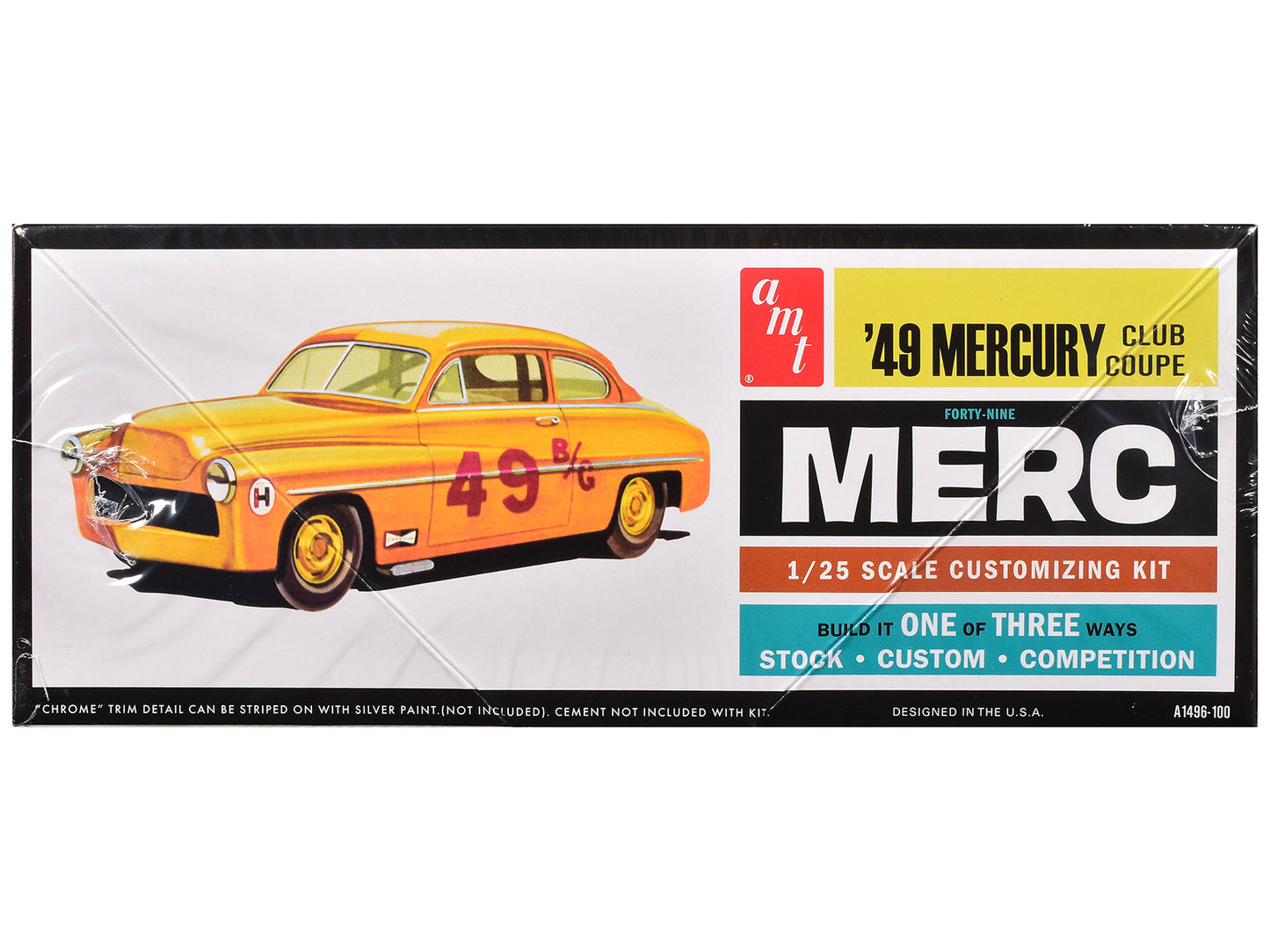 Skill 2 Model Kit 1949 Mercury Club Coupe 1/25 Scale Model by AMT-DiecastModeler.com