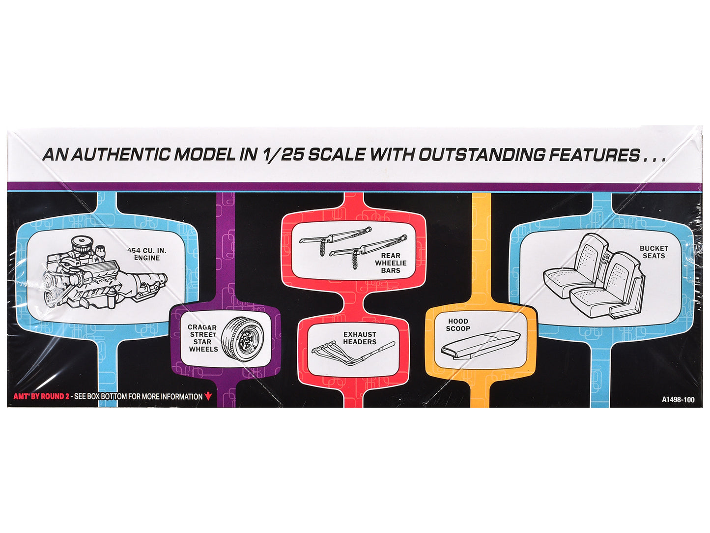 Skill 2 Model Kit 1957 Chevrolet Corvette Street Machine "Kustom Kruisers" Series 1/25 Scale Model by AMT