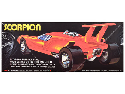 Skill 3 Model Kit Scorpion Mid-Engine Drag Coupe 1/25 Scale Model by AMT-DiecastModeler.com