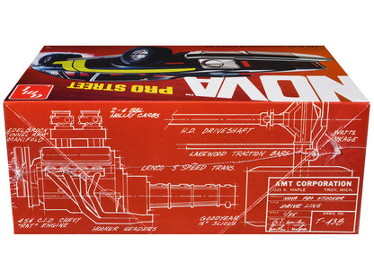 Skill 2 Model Kit Chevrolet Nova Pro Street 1/25 Scale Model by AMT-DiecastModeler.com