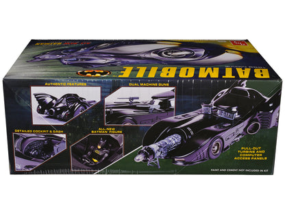 Skill 2 Model Kit Batmobile with Seated Batman Figure "Batman" (1989) Movie 1/25 Scale Model by AMT