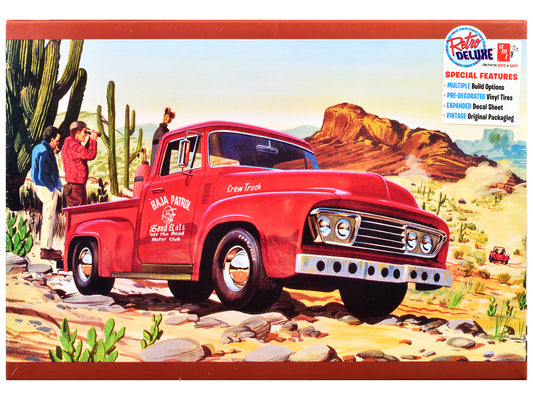 Skill 2 Model Kit 1953 Ford Pickup Truck "Baja Patrol" 1/25 Scale Model by AMT-DiecastModeler.com