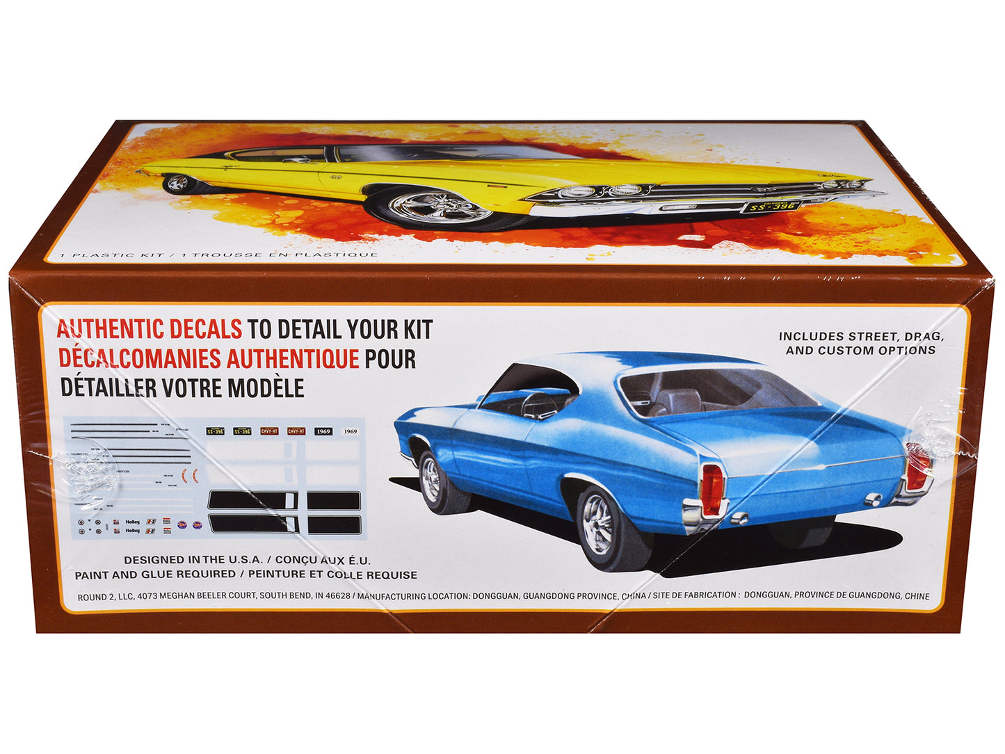 Skill 2 Model Kit 1969 Chevrolet Chevelle SS 396 1/25 Scale Model by AMT