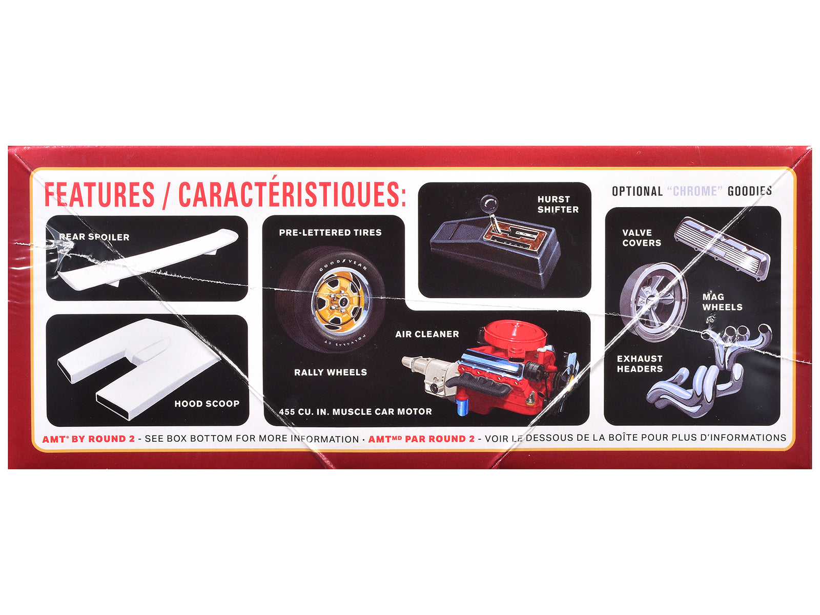 Skill 2 Model Kit 1969 Hurst Oldsmobile Cutlass 1/25 Scale Model by AMT-DiecastModeler.com
