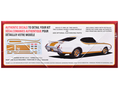 Skill 2 Model Kit 1969 Hurst Oldsmobile Cutlass 1/25 Scale Model by AMT-DiecastModeler.com