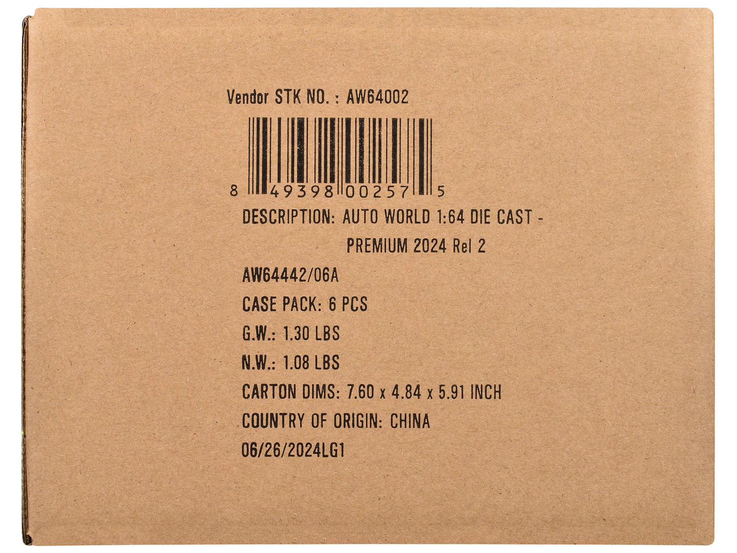 Auto World Premium 2024 Set A of 6 pieces Release 2 1/64 Diecast Model Cars by Auto World-DiecastModeler.com