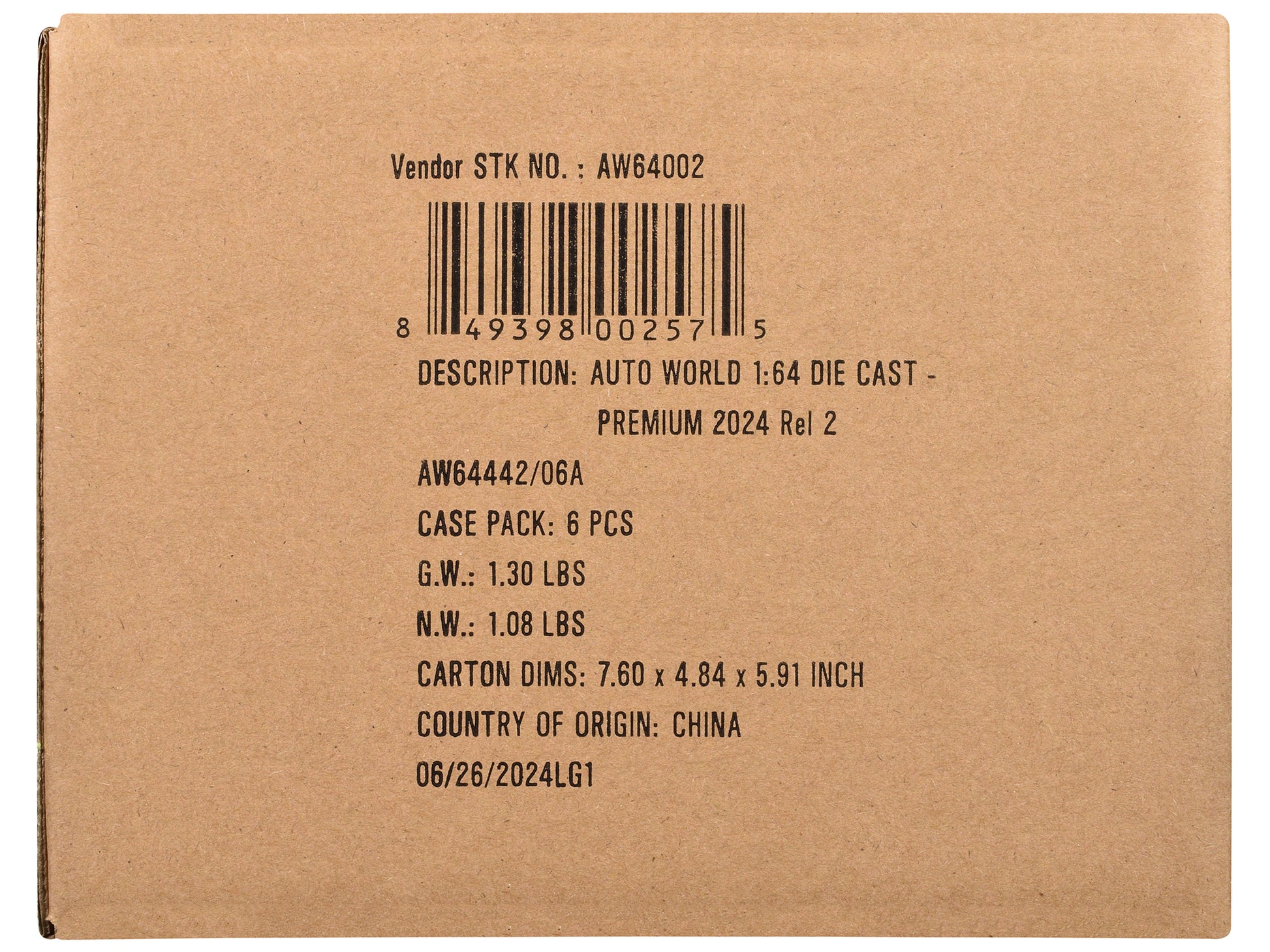 Auto World Premium 2024 Set A of 6 pieces Release 2 1/64 Diecast Model Cars by Auto World-DiecastModeler.com