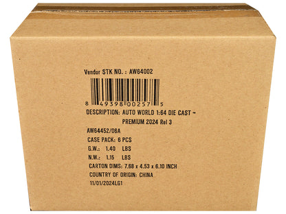 Auto World Premium 2024 Set A of 6 pieces Release 3 1/64 Diecast Model Cars by Auto World