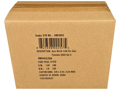 Auto World Premium 2024 Set B of 6 pieces Release 3 1/64 Diecast Model Cars by Auto World