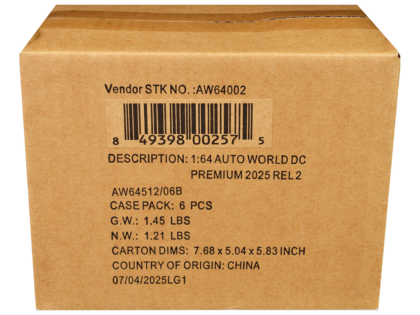 Auto World Premium 2025 Release 2 Set B of 6 pieces 1/64 Diecast Model Cars by Auto World