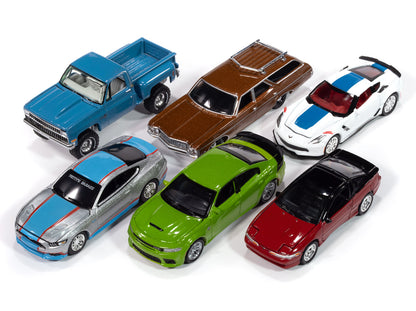 Auto World Premium 2024 Set A of 6 pieces Release 3 1/64 Diecast Model Cars by Auto World