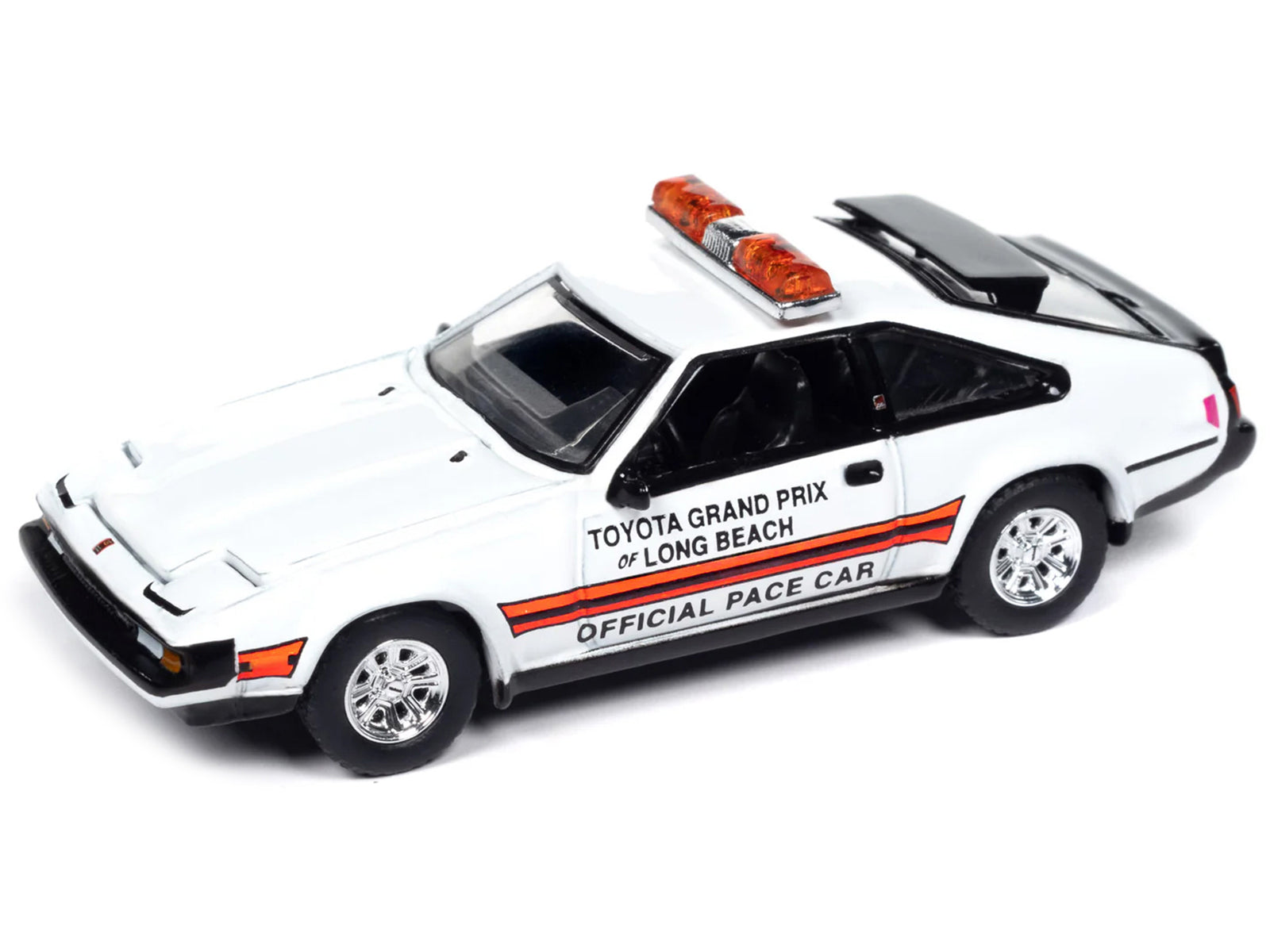 1983 Toyota Celica Supra "Toyota Grand Prix of Long Beach Official Pace Car" White "Import Legends" Series 1/64 Diecast Model Car by Auto World-DiecastModeler.com