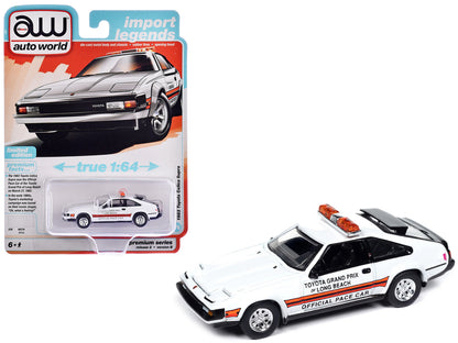 1983 Toyota Celica Supra "Toyota Grand Prix of Long Beach Official Pace Car" White "Import Legends" Series 1/64 Diecast Model Car by Auto World-DiecastModeler.com