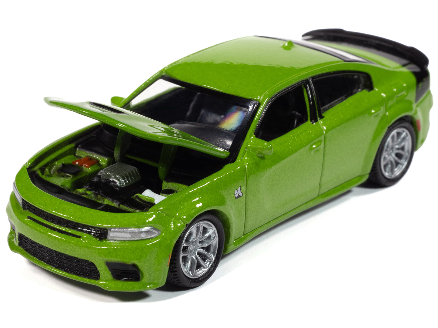 2023 Dodge Charger R/T Scat Pack Swinger Sublime Green Metallic "Modern Muscle" Series 1/64 Diecast Model Car by Auto World