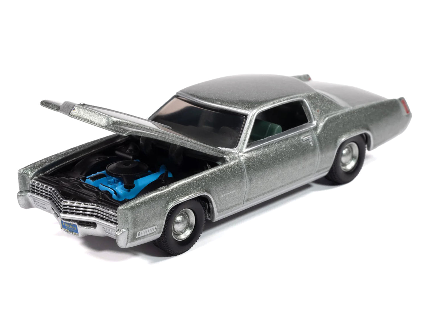 1967 Cadillac Eldorado Crystal Firemist Metallic with Green Interior "Luxury Cruisers" Series 1/64 Diecast Model Car by Auto World