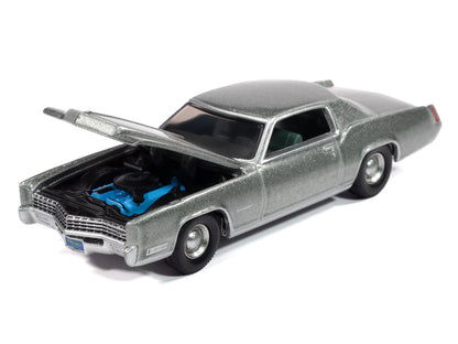 1967 Cadillac Eldorado Crystal Firemist Metallic with Green Interior "Luxury Cruisers" Series 1/64 Diecast Model Car by Auto World