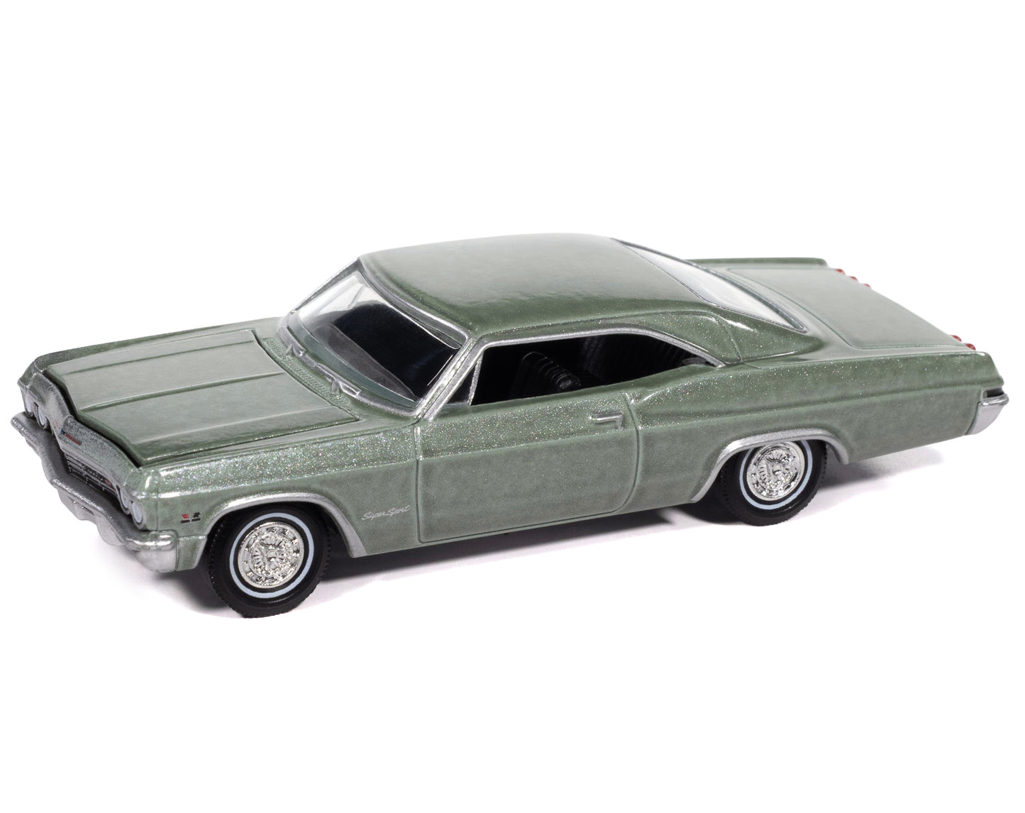 1965 Chevrolet Impala SS 396 Willow Green Metallic "Vintage Muscle" Series 1/64 Diecast Model Car by Auto World