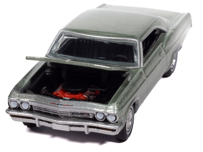 1965 Chevrolet Impala SS 396 Willow Green Metallic "Vintage Muscle" Series 1/64 Diecast Model Car by Auto World