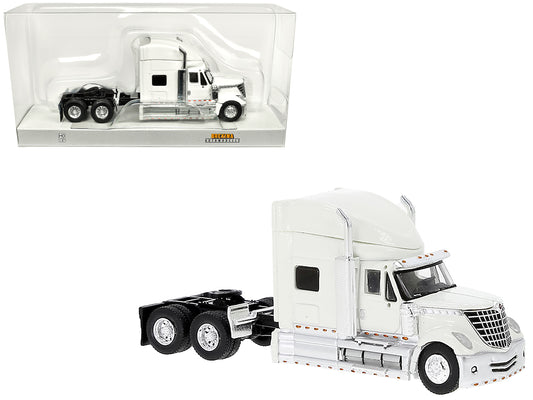 2010 International Lonestar Truck Tractor White 1/87 (HO) Scale Model Car by Brekina-DiecastModeler.com