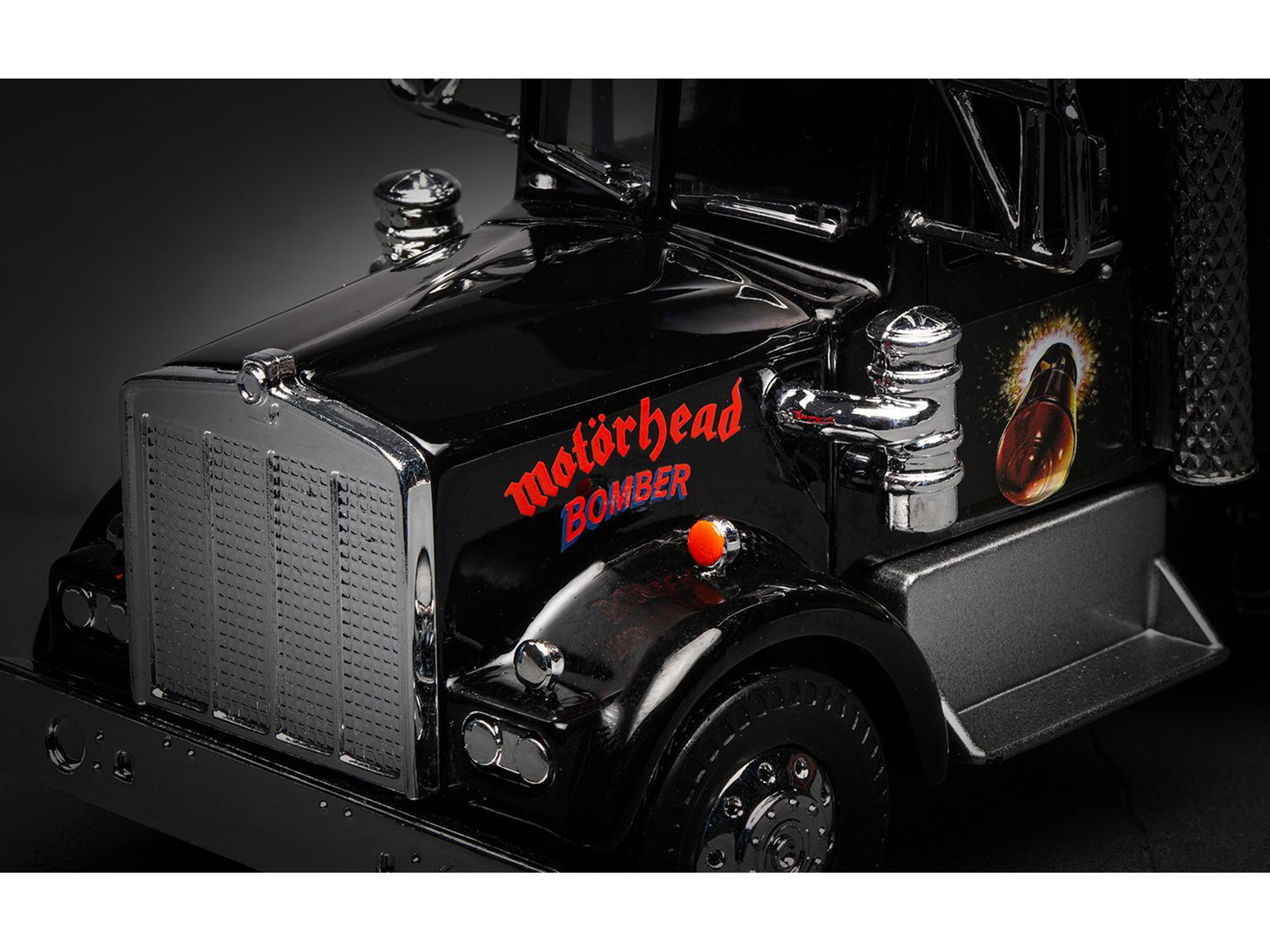 "Motorhead Bomber" Transport Truck Black 1/50 Diecast Model by Corgi-DiecastModeler.com